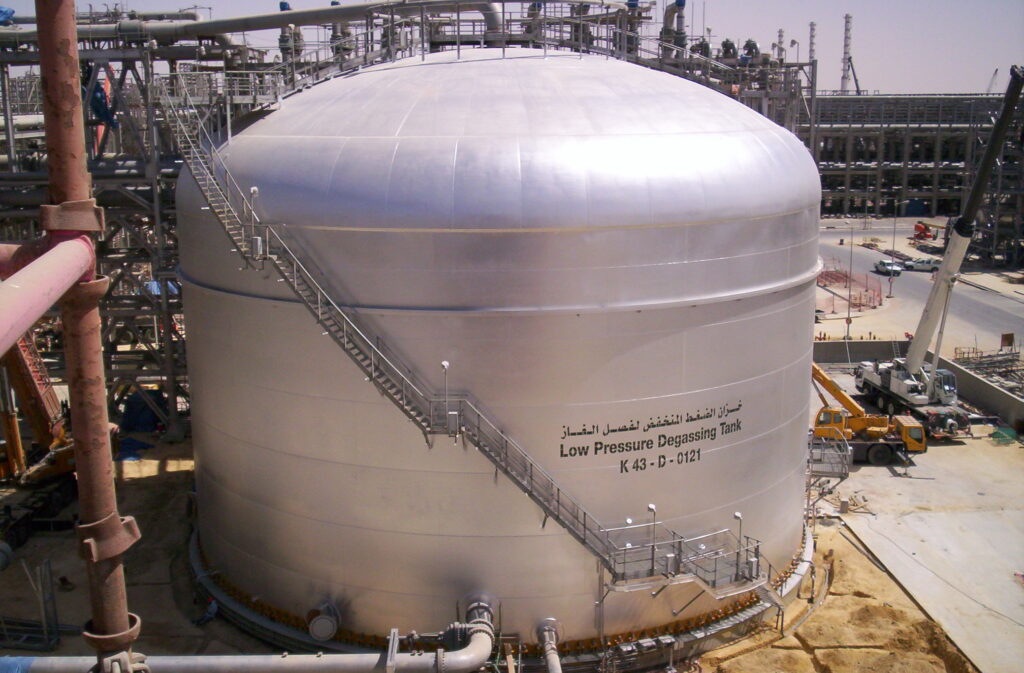 1.) 11,000CUM LOW PRESSURE DEGAASING TANKS, SAUDI ARAMCO